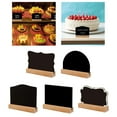 thumbnail image 2 of 10Pcs Small Chalkboard Signs with Stand Small Wood Blackboards for for Wedding Message Board Place Cards Table Number, 2 of 21