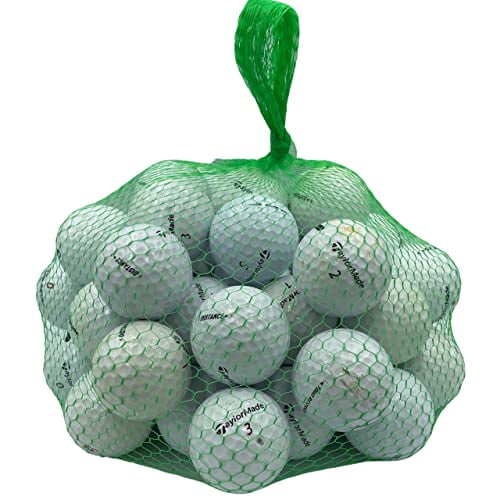 Golf Ball Planet 50 Pack Used Golf Balls for Taylormade (3A / Good, White)