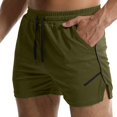thumbnail image 3 of JoveMarine Men's Quick Dry Mesh Training Pants Breathable Running Shorts for Fitness and Sports Thin Casual Summer Pants Army Green L, 3 of 6