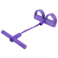 thumbnail image 2 of Yellow/ Purple Fitness Pull Rope, 2 Tube Foot Pedal Pull Rope, Stable And Safe Sit Up Training Rope For Indoor And Outdoor Fitness Training Fitness Equipment Purple, 2 of 8