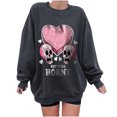thumbnail image 2 of Pntutb - Sudadera de forro polar de manga larga con cuello redondo y estampado de calavera para mujer Pntutb Pntutb-5314, 2 of 7