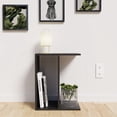 thumbnail image 4 of Mesa Auxiliar MORU POP Anahuac Mesa lateral con estantes Gris Oscuro Moderno Minimalista, 4 of 9