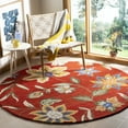 thumbnail image 2 of SAFAVIEH Blossom Mindy Floral Flowers Wool Area Rug, Rust/Multi, 2'6" x 4', 2 of 10