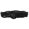 thumbnail image 2 of 2" (50 mm) Genuine Leather Braided Woven Belt, 2 of 3