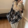 thumbnail image 4 of HUISZJ Canvas Underarm Bag, Adjustable Strap Women Shoulder Bag, Reusable Armpit Bag for Work Travel Outdoor (Black), 4 of 8