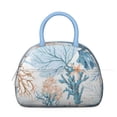 thumbnail image 2 of Insulated Lunch Bag Women, Reusable Seashore Seashell Coral Starfish Rustic Tote Lunch Box, Leakproof Cooler Lunch Bags for Work Office Travel Picnic, 2 of 4