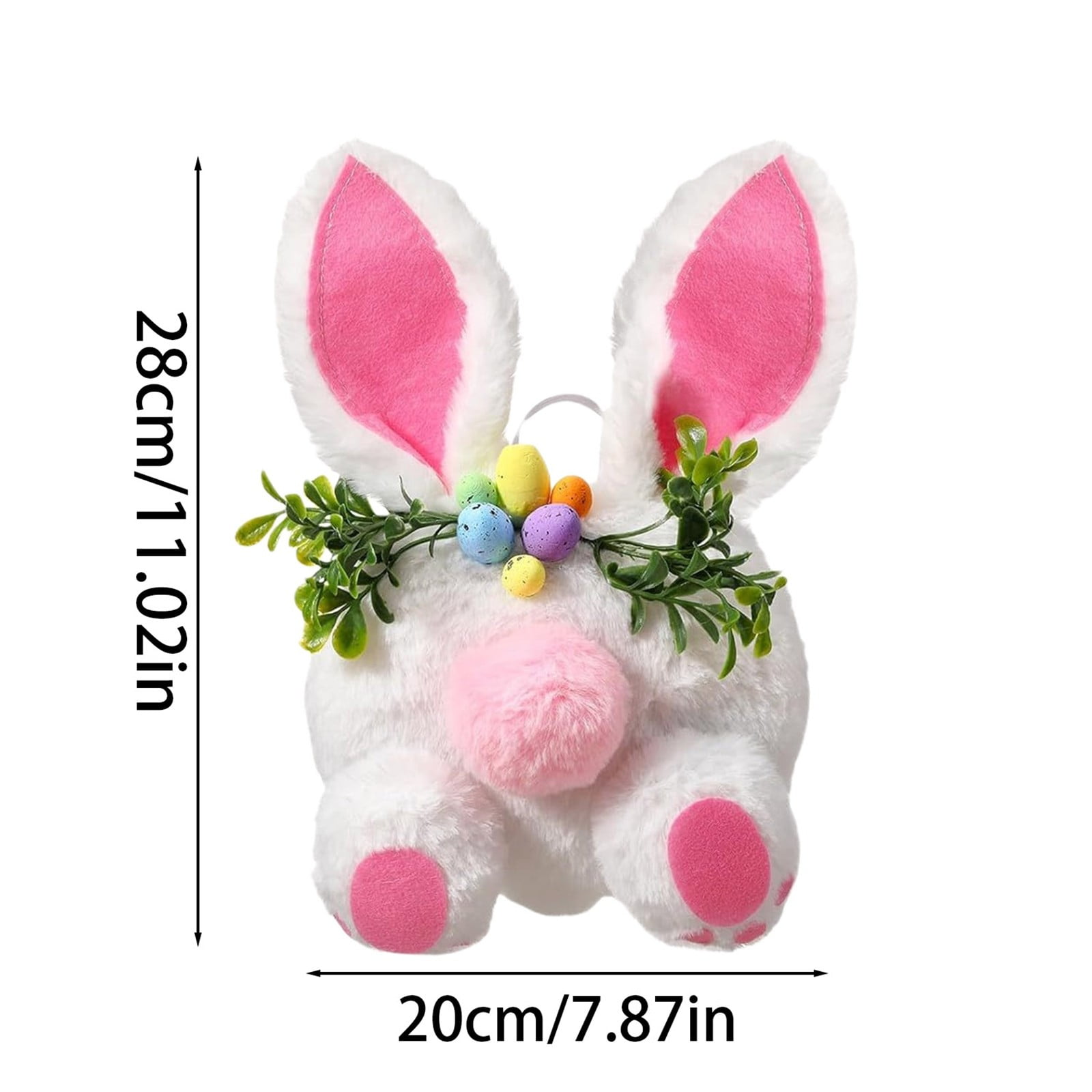 Easter Bunny Plush Toy with Motion - Soft Interactive Battery Powered Rabbit for Kids, Spring Home Decor, Shelf & Nursery Companion（No Battery Included）