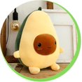thumbnail image 3 of Vickypop Cute Avocado Plush Toy Fruit Stuffed Pillow Pretty Gift For Girls Or Boys Friends (plush Keychain, 5.5), 3 of 5
