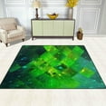 thumbnail image 3 of SKYSONIC Abstract Green Block 80x58 inches Lightweight Soft Area Rug Mat Indoor Floor Rugs Home Decoration for Kids Room Living Room, 3 of 6