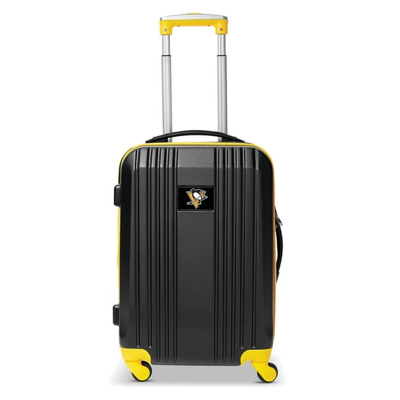 Mojo Outdoors NHL Pittsburgh Penguins 21 in. Hardcase Carry-on Two-Toned Spinner