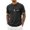 Dark Gray, variant on Graphic Print Tee for Everyday Casual Wear with Starry Night Motif Short Sleeve Summer Top Comfortable Blend Streetwear Men's Loose Fit Shirts