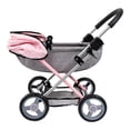 thumbnail image 5 of Bayer Dolls 4-in-1 Toy Baby Doll Pram Stroller Cosy Set - Dolls Up to 18 (Pink/Grey), 5 of 5