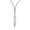 Silver, variant on Fashion Delicate Jewelry Gold Silver Black Spear Sword Pendant Necklace-Black