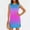 Hot Pink, variant on Womens Dresses Casual Ombre Vacation Mini Dress Split Sleeveless Crew Neck Sundress for Ladies L