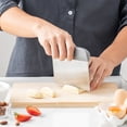 thumbnail image 3 of Fasiaou Stainless Steel Multi-Purpose Scraper & Chopper, Dough Cutter for Pizza, Bread and Cookie Dough, Multi-Purpose Vegetable Chopper, Dishwasher-Safe Kitchen Essential,B, 3 of 4