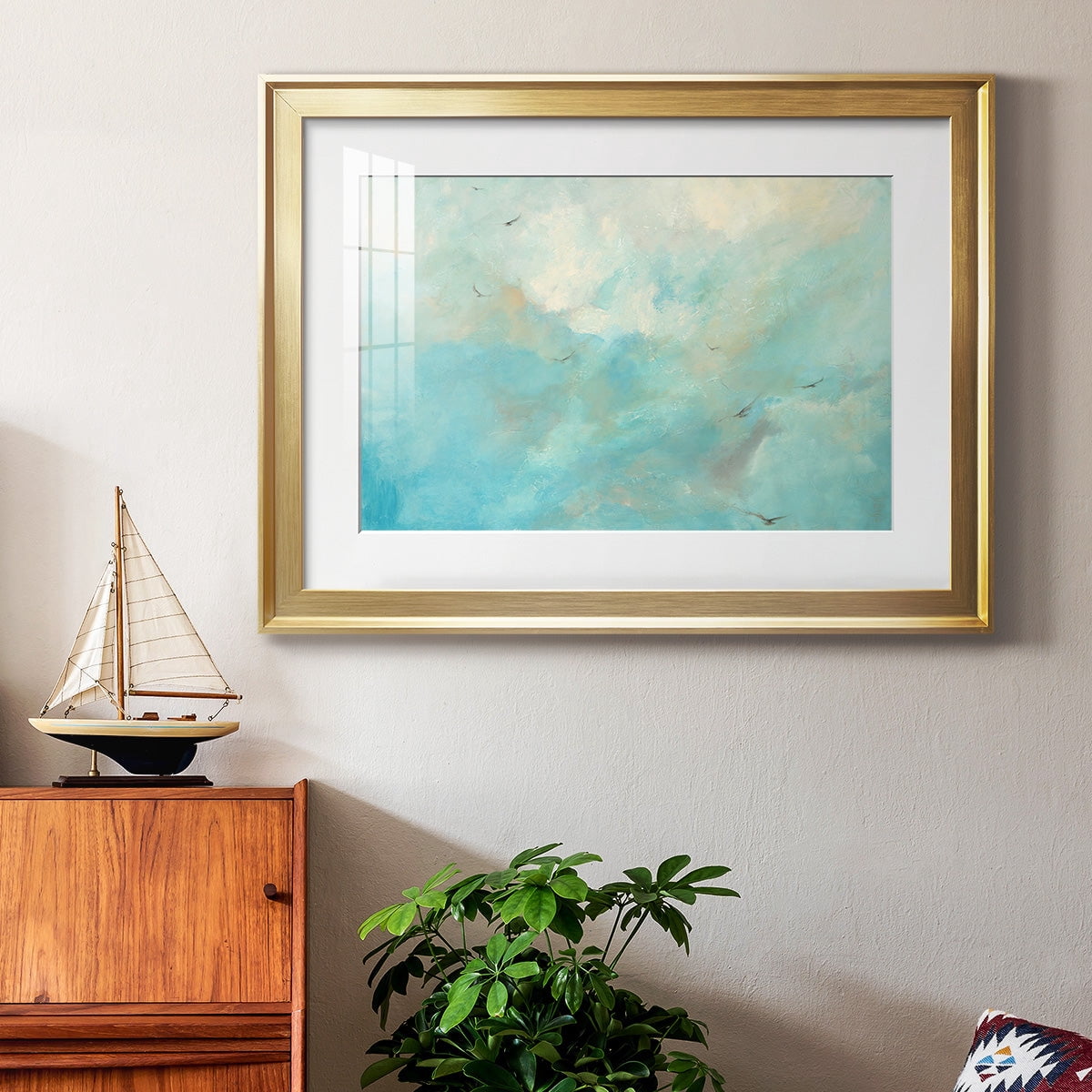 Flying Home Premium Framed Print - Ready to Hang