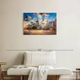 thumbnail image 2 of Elephant Stock Gran Via Light Trails Wall Art - Horizontal Canvas Wall Art - Living Room Wall Decor - City Canvas - Gray And Blue Decor - 30" x 20", 2 of 8