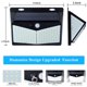thumbnail image 2 of 208 LED Luz solar para exteriores Luz solar de seguridad portátil para exteriores con energía solar, adecuada para porches, patios, 2 of 5