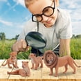 thumbnail image 1 of 4PCS Li-on Animal Toys Figurines Home Decorate Preschool Educational, 1 of 6