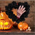 thumbnail image 5 of 1 paquete de corona de vid de mano sangrienta de Halloween casa embrujada Ho, 5 of 5