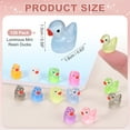 thumbnail image 2 of Luminous Mini Resin Ducks, Cute Glow in the Dark Tiny Ducks to Hide Miniature Figures Bulk Perfect for Dollhouse & Micro Fairy Garden & Landscape(Light Blue, 120pcs), 2 of 7