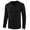 Black, variant on Dagugfen Gym Tops for Men Long Sleeve V Neck Slim Comfy Training Cycling Workout Shirts Solid Color