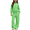 Mint Green, variant on Gaxelrn Girls Khaki Fleece Tracksuit Set, Hooded Pullover & Wide Leg Sweatpants, 2-Piece Outfit 5-14,Size 11-12 T