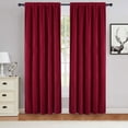 thumbnail image 1 of 2 Pcs Velvet Curtains Panels, Soft Luxury Rod Pocket Shade Curtain Drapes Home Decor, 1 of 9