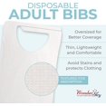 thumbnail image 5 of Disposable Adult Bibs for Eating - 100 Pack - Tie-Back Wonder Sky Clothing Protector, 5 of 7