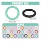 thumbnail image 2 of 91pcs Silicone Beadable Ring Making Kit,Silicone O Rings for Beads Frame Silicone Pendant for Keychain Necklace Bracelet, 2 of 4