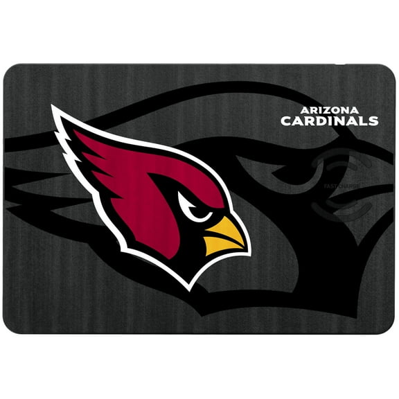 Keyscaper Arizona Cardinals 15W Fast Wireless Charger and Mouse Pad