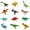 B, variant on Dinosaur Toys 12 Pack Mini Plastic Dinosaurs, Assorted Species Figures for Youngster Learning, 2-4 Inch Prehistoric Creatures Educational Playset Small Dinosaur Collection​​