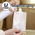 thumbnail image 2 of 12 Counts Reusable Plastic Pouches, Squeeze Bulk Pouches, Clear Juice Drink Bags for Travel Beverage Adults, 2 of 6