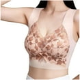 thumbnail image 2 of Elvqul Womens Bras Under $10 Bralette Push up Pink Full Coverage Daily Lace Bra, 2 of 4