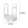 thumbnail image 3 of Extending Dish Drying Rack, Plastic Kitchen Drainer, Retractable Storage Stand for Bowls Plates and Cups, Space Saving Design for Countertops, White, by FAJHHA, 3 of 6