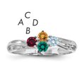 thumbnail image 1 of Sterling Silver Rhodium-plated Family Jewelry Mounting XMR10/4SSM-5 (mm x 4mm), 1 of 3