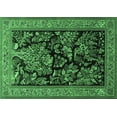 thumbnail image 1 of Ahgly Company Indoor Rectangle Persian Emerald Green Traditional Area Rugs, 5' x 7', 1 of 4