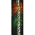 thumbnail image 2 of Atelier B Art Studio 9x18 White Modern Wood Framed Museum Art Print Titled - BIRCH WITH TWO-TONE LEAVES, 2 of 4