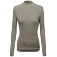 thumbnail image 1 of FashionOutfit Women's Mock Turtle neck Long sleeve Knit Top Sweater, 1 of 3