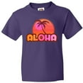thumbnail image 3 of Inktastic Pink Aloha Palm Youth T-Shirt, 3 of 5