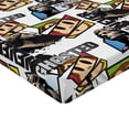 thumbnail image 2 of Ambesonne Emoji Fitted Sheet, Never Ghosted Modern Design, King Size, White Multicolor, 2 of 3