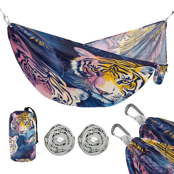 Hammock Camping Hammock Nylon Portable Hammock Travel Camping Hammock Jungle Colored Tiger