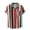 Red, variant on JLFKNG Mens T-Shirts Fashion Hawaiian Style Striped Printed Lapels Buttons Short Sleeve Shirt Tops Breathable Loose Fit Comfy Summer Clothes