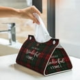 thumbnail image 6 of Logiee Wonderful Time Christmas Print Tissue Box Cover,Stylish Tissue Box Holder Decorative Tissue Cover for Bathroom Toilet Bedroom Living Room Table Desk Office, 6 of 7