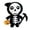 D Black, variant on Plush Toy, Cute Grim Reaper Skeleton Stuffed Doll, 1 Pack 9.0 Inch Soft Halloween Themed Plush Figure, for Kids Holiday Party Favors Birthday Gift Home Spooky Decor Collection
