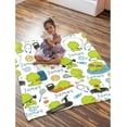 thumbnail image 2 of Yibo Dinosaur Alphabet Blanket Flannel Soft and Comfortable Anti-static Bed Sofa Blanket, 2 of 7