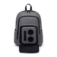 thumbnail image 1 of Mochila con altavoz Bluetooth Super Real Business con altavoces de 20 vatios y subwoofer para fiestas, festivales y playa. Recargable, funciona con iPhone y Android (gris), 1 of 5