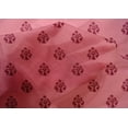 thumbnail image 4 of oneOone Cotton Silk Fabric Floral Block Printed Fabric 1 Yard 42 Inch Wide, 4 of 4