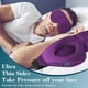 thumbnail image 3 of 3D Sleep Mask for Side Sleeper, Light Blocking Sleeping Eye Mask for Women Men, Contoured Cup Night Blindfold, Luxury Eye Cover Eye Shade with Adjustable Strap for Travel, Nap, Purple, 3 of 5