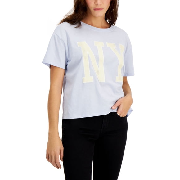 Grayson Threads Black T-Shirt à Manches Courtes Juniors Ny Bleu Clair/s
